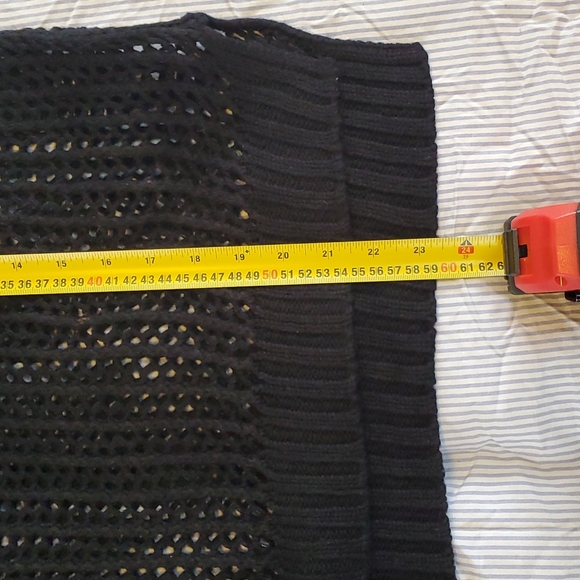 🔥$5 SALE!.Blue Crush large open knit (fishnet like) loose fitting sweater. Sz M - Picture 9 of 10